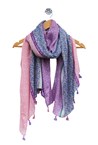 3 PANEL SCARF - pink lilac
